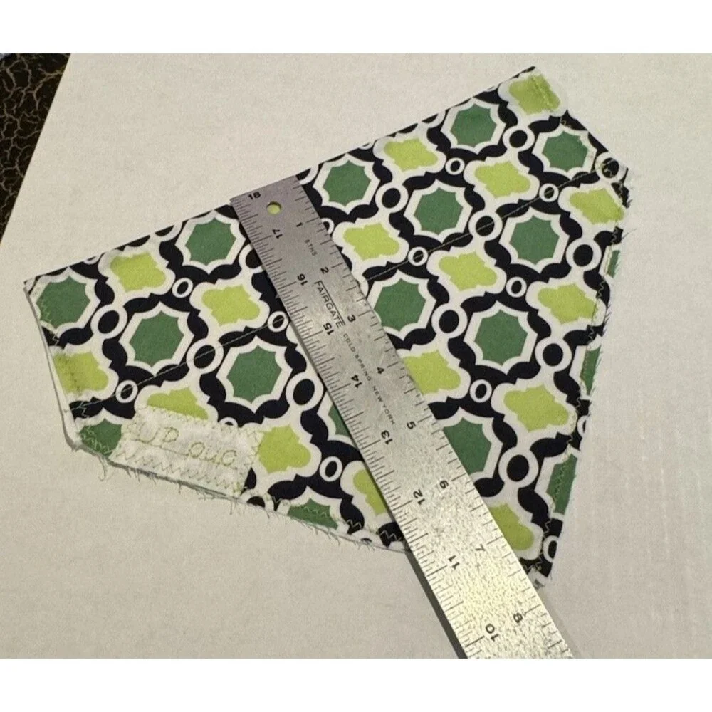 Dog Bandana Lot Of 3 Upcycled Fabric Handmade See Photos Slide On Collar